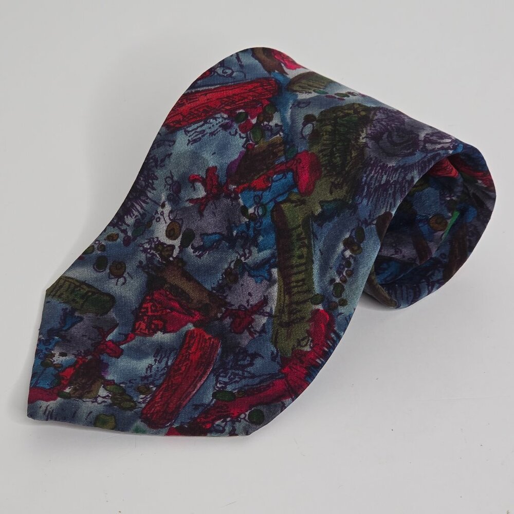 Jerry Garcia‎ Neck Tie Collection 6 Six The Bird Artsy 56.5"